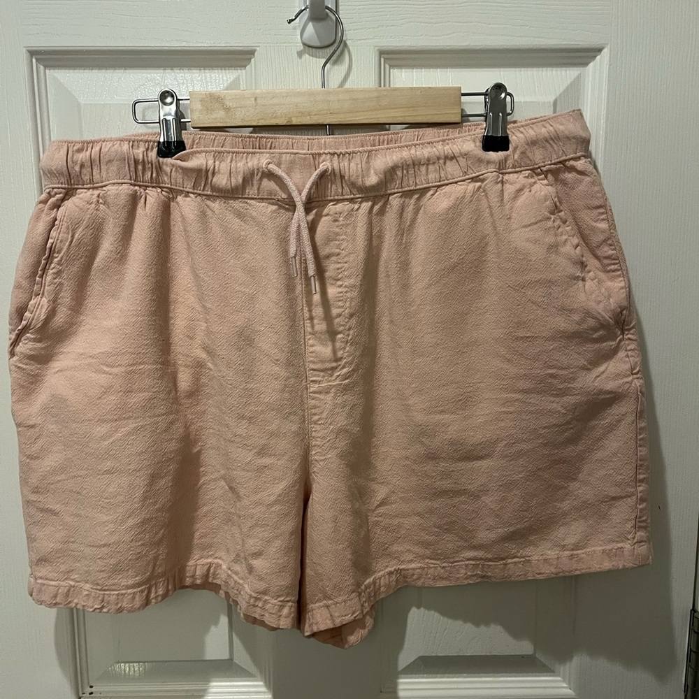 ASOS Design Pink Linen Shorts - 2XL